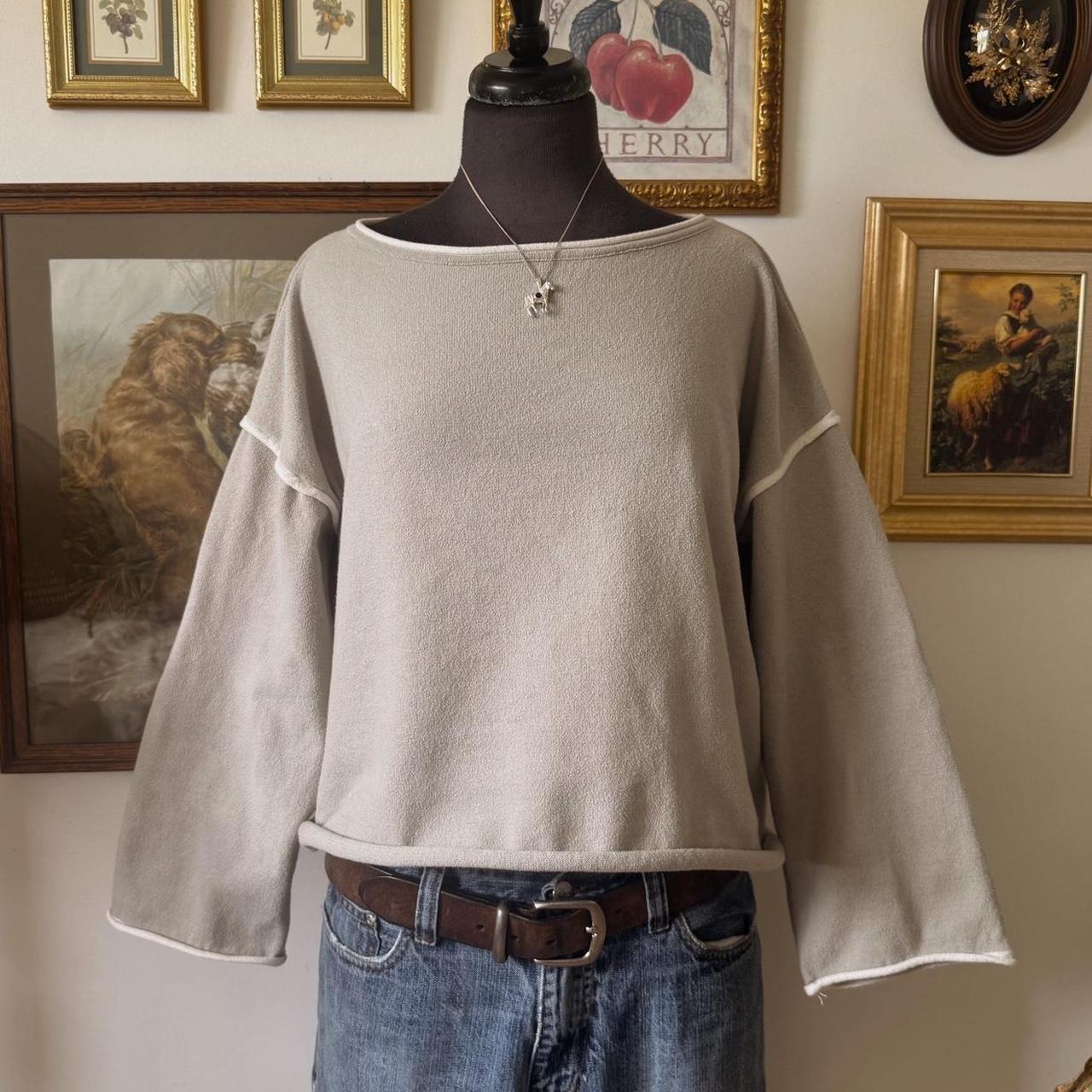 Soft grey coastal sweater (M)