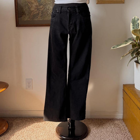 Black levis bootcut jeans (31")