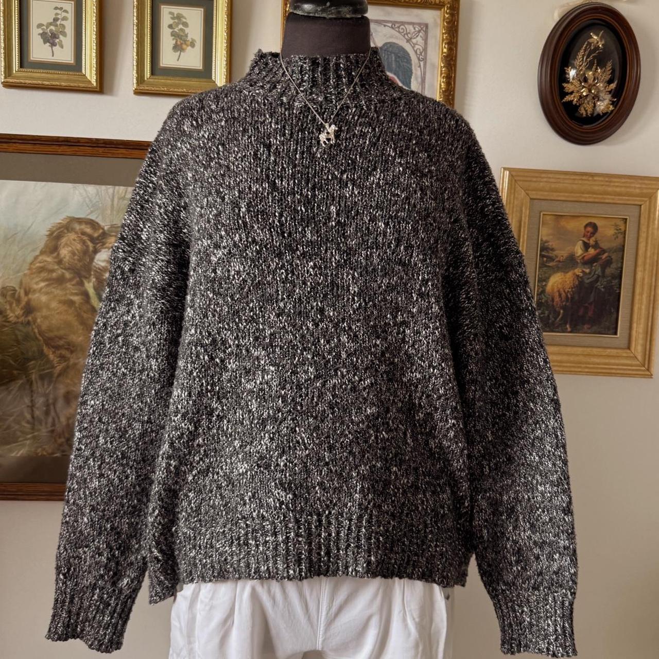 Grey slouchy knit sweater (M)