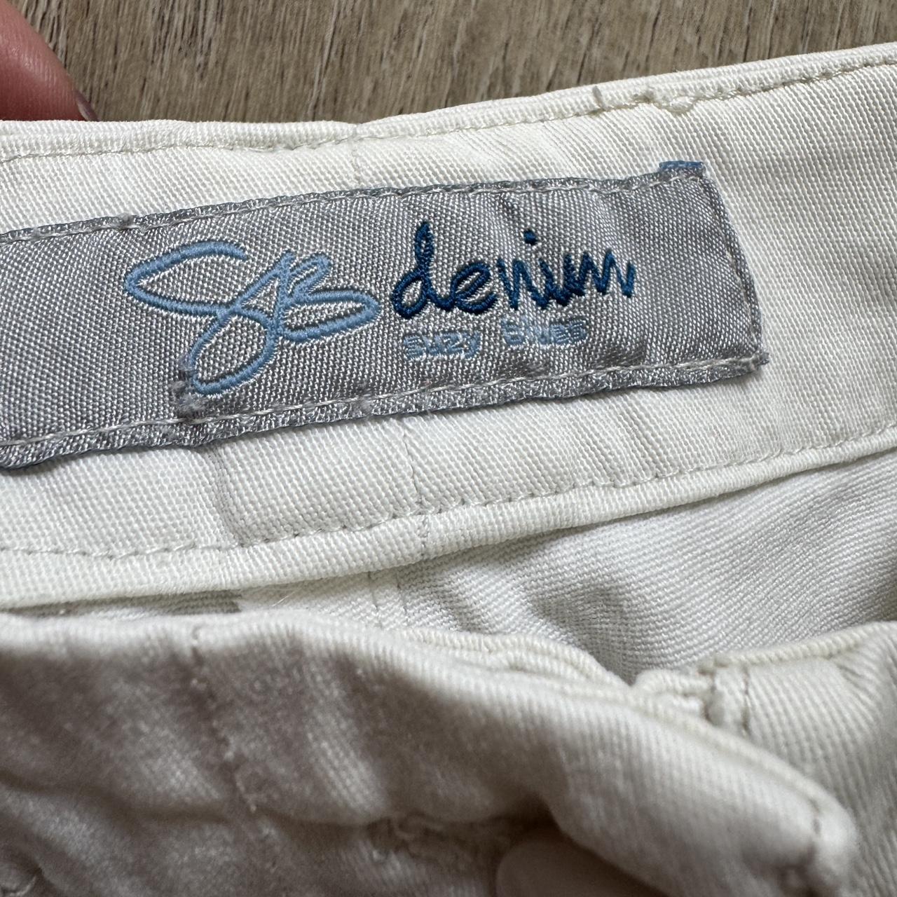 Y2K cream cargo capri pants (S)