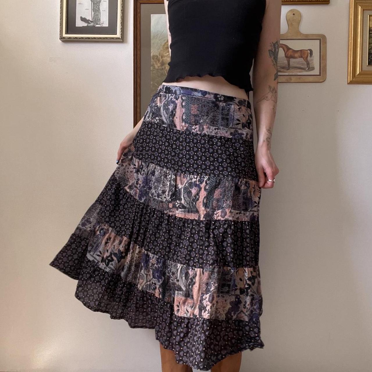 90s boho maxi skirt (31")