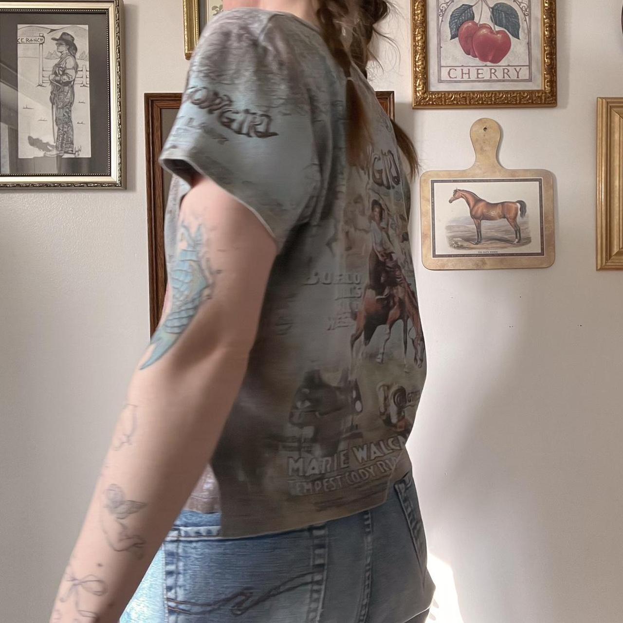 Vintage cowgirl baby tee (M)