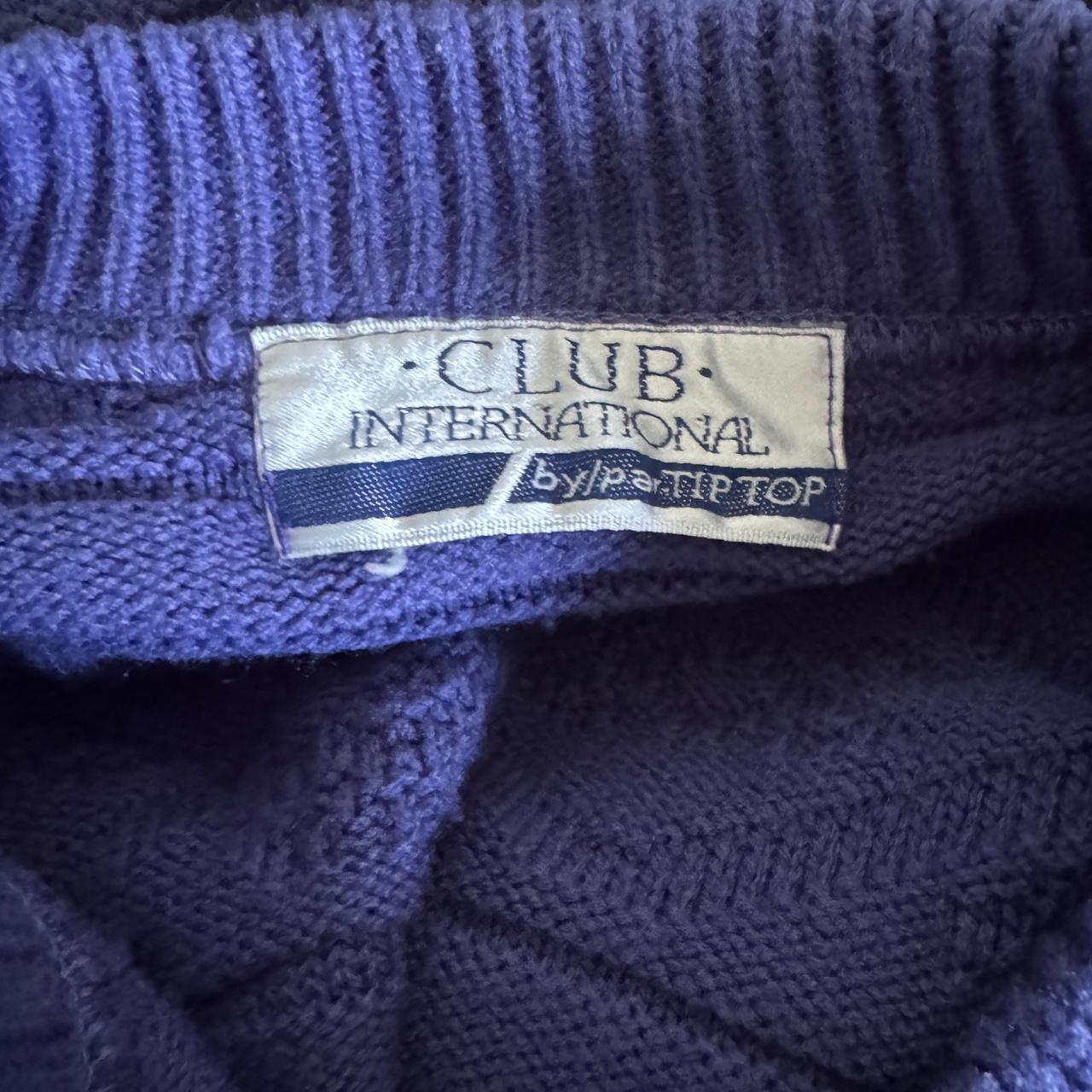 Cozy blue vintage knit sweater (L)