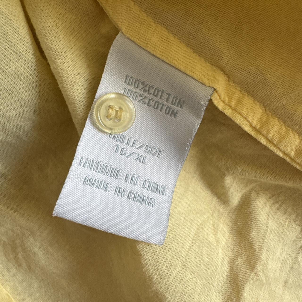 Butter yellow cotton blouse (XL)
