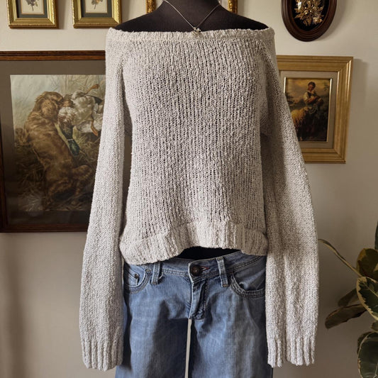 Boatneck knit sweater (S)