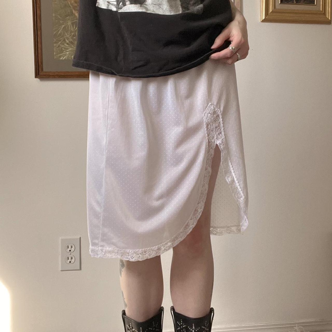 Vintage lace slip skirt (S)