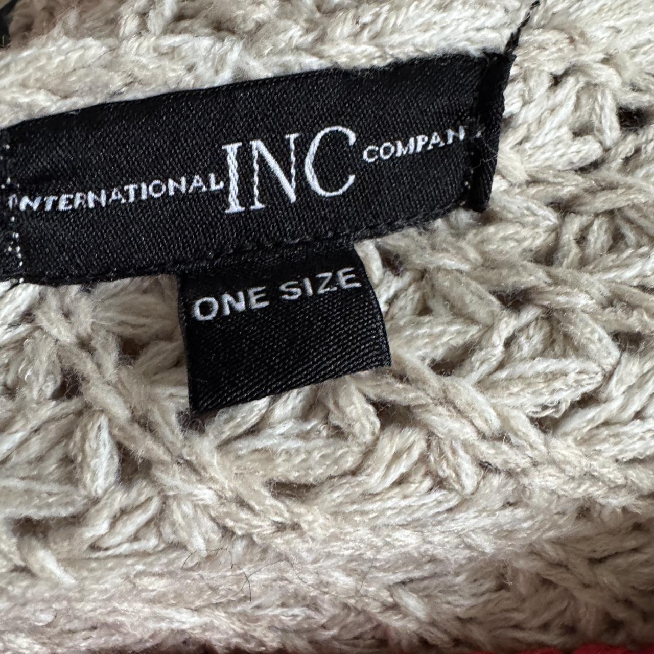 Oat beige knit poncho (O/S)