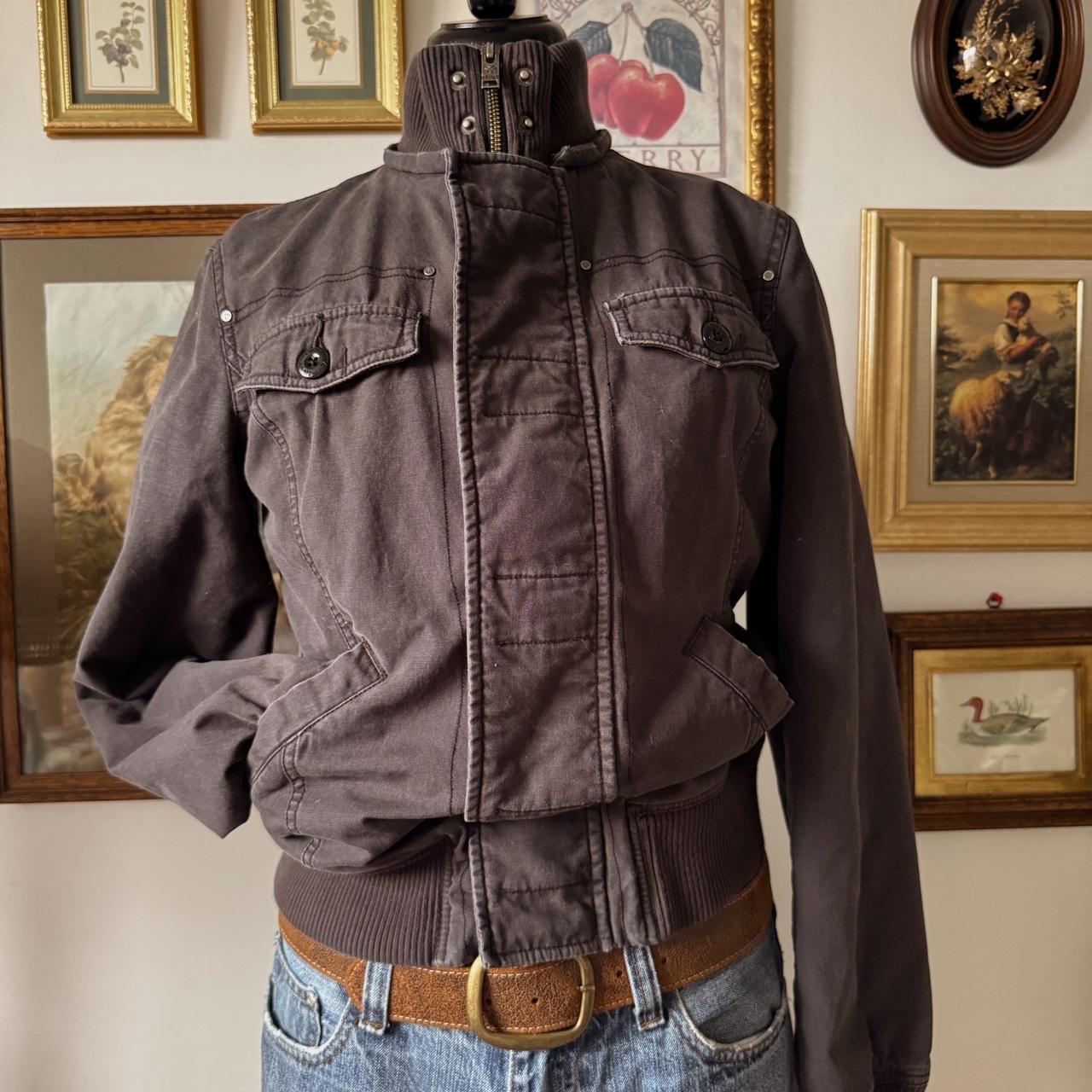 Grey y2k bomber jacket (S)