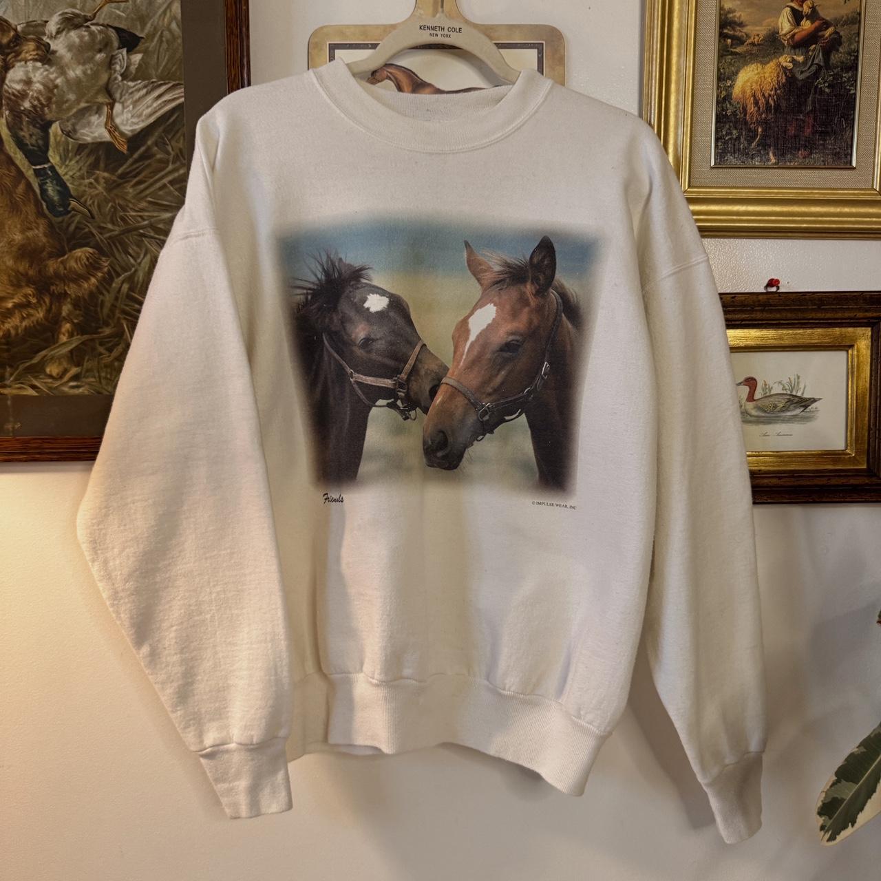 Horse crew neck sweatshirt (L)