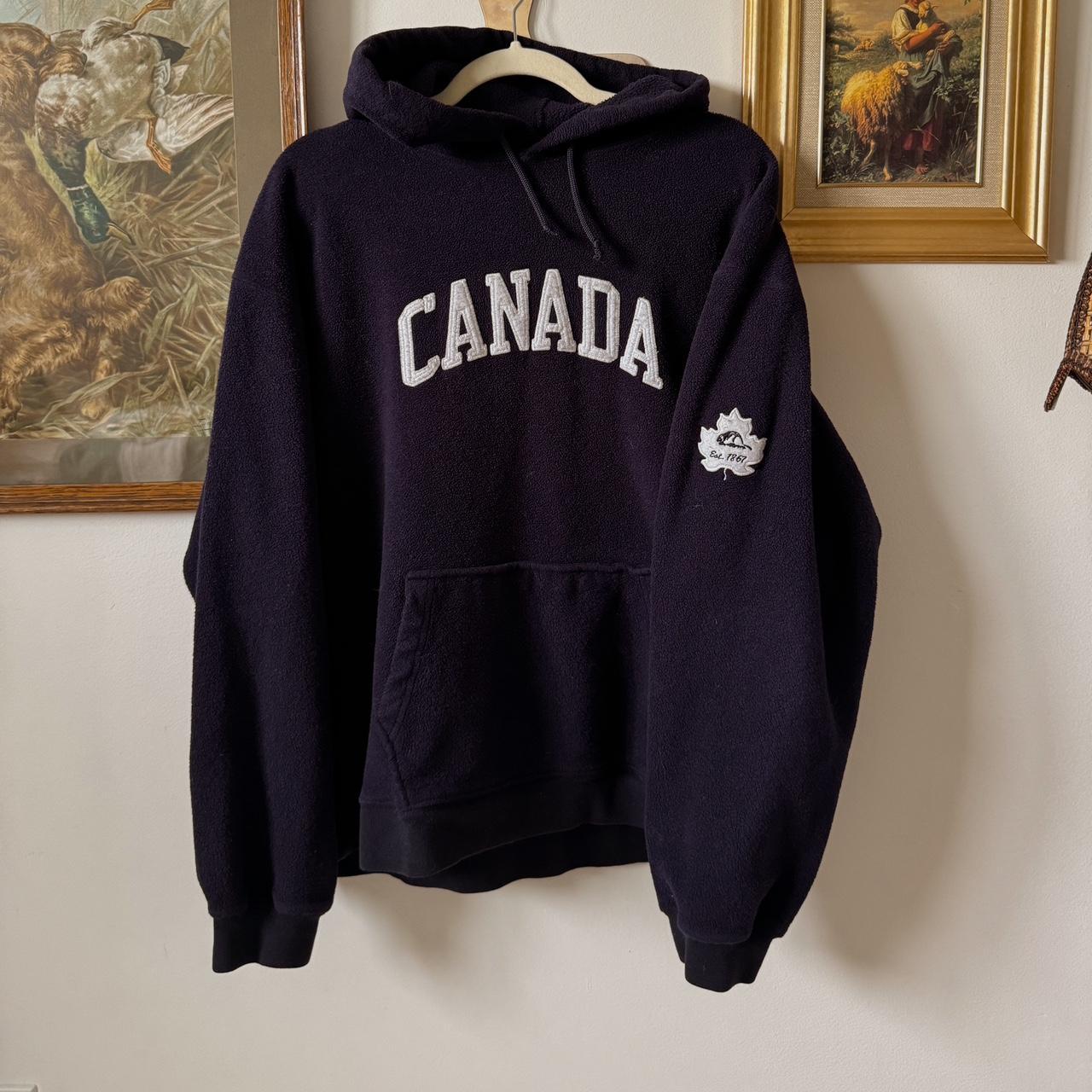 Navy fleece hoodie (XL)