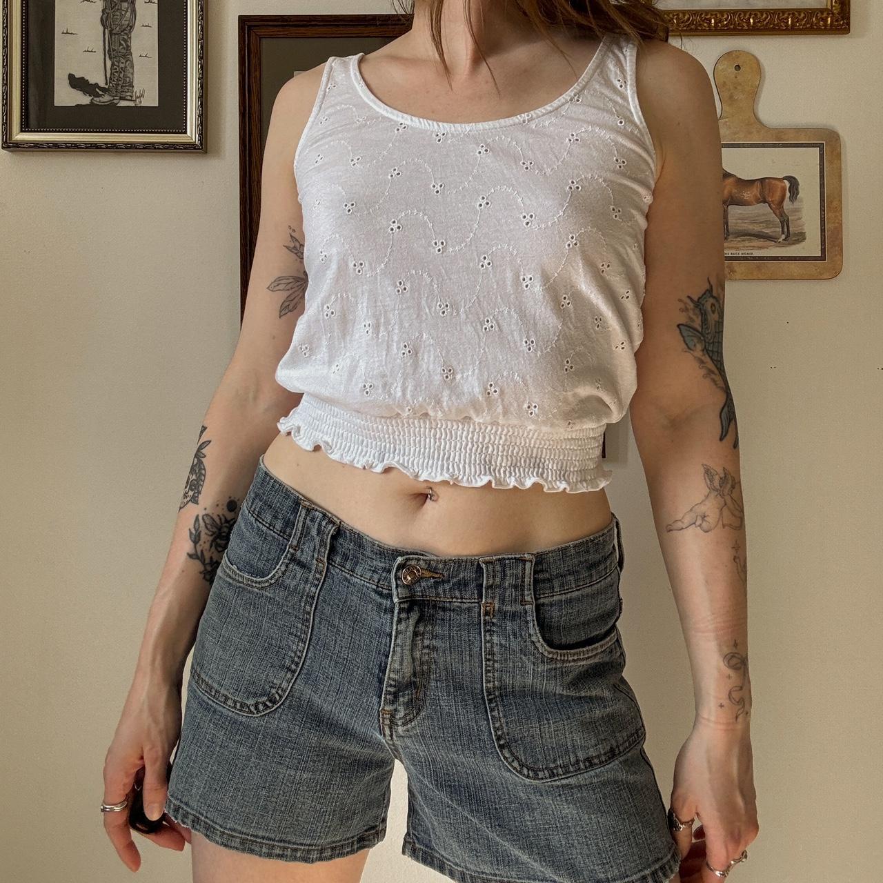 Eyelet crop tank (S)