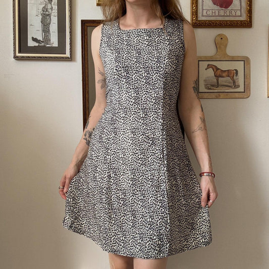 Leopard print mini dress (S)
