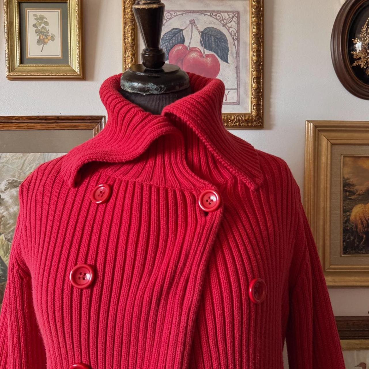 Y2K ribbed knit sweater (M)