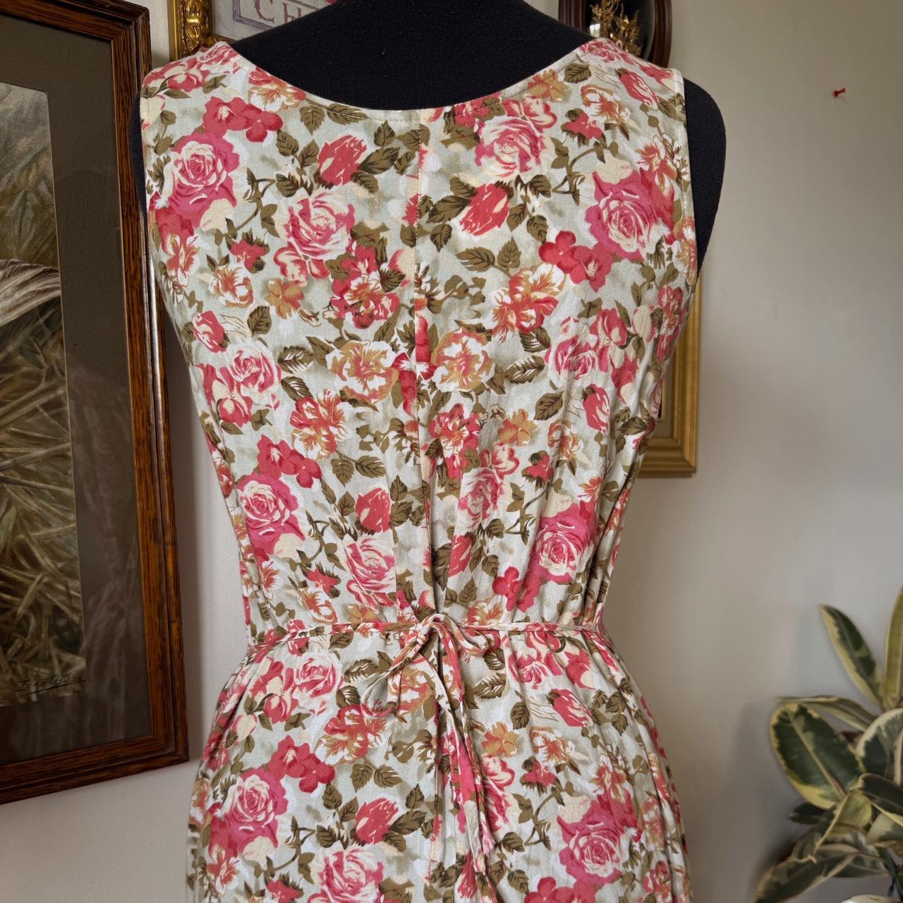 1990s floral maxi dress (S/M)