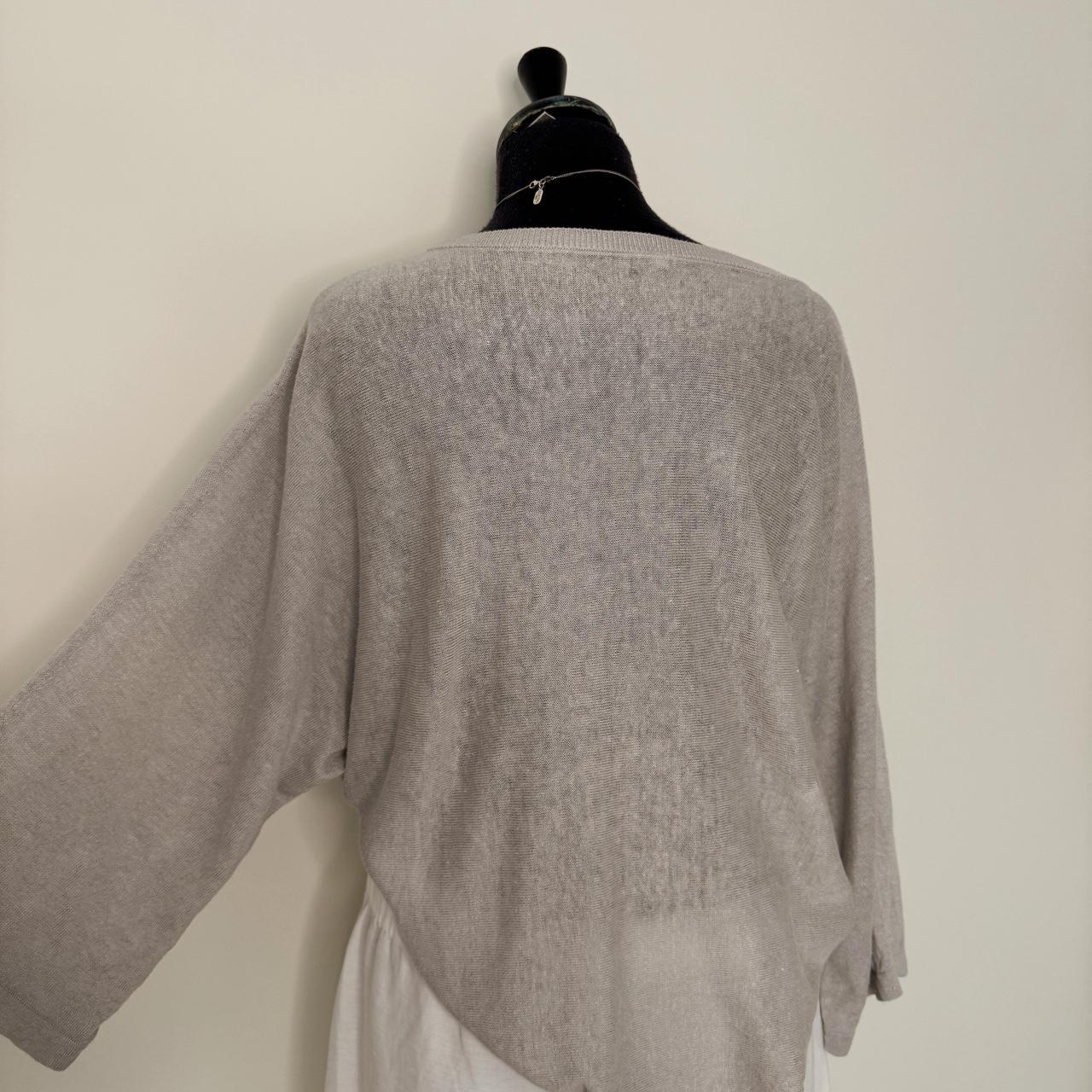 Grey linen angelic top (S/M)