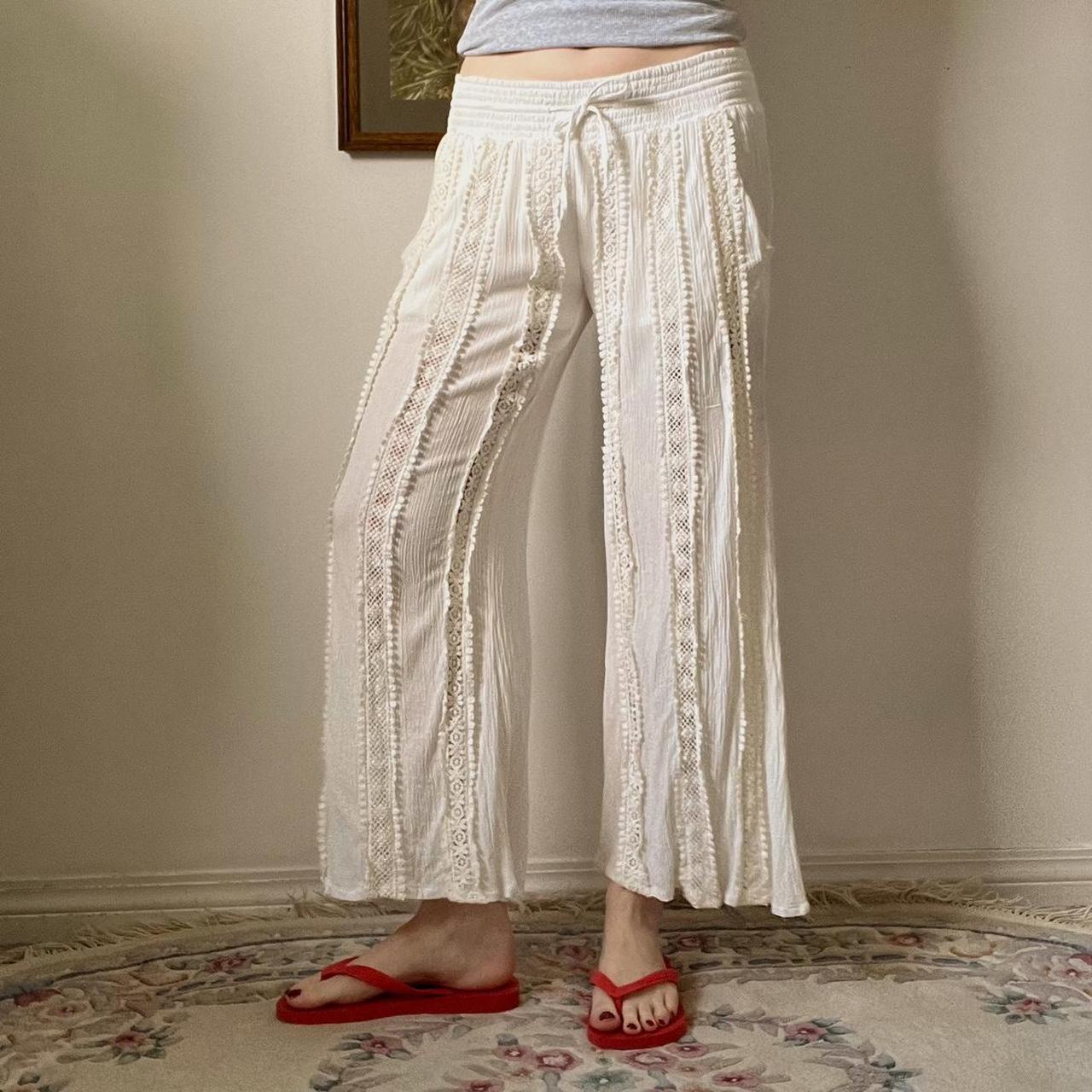 White beach pants (S)