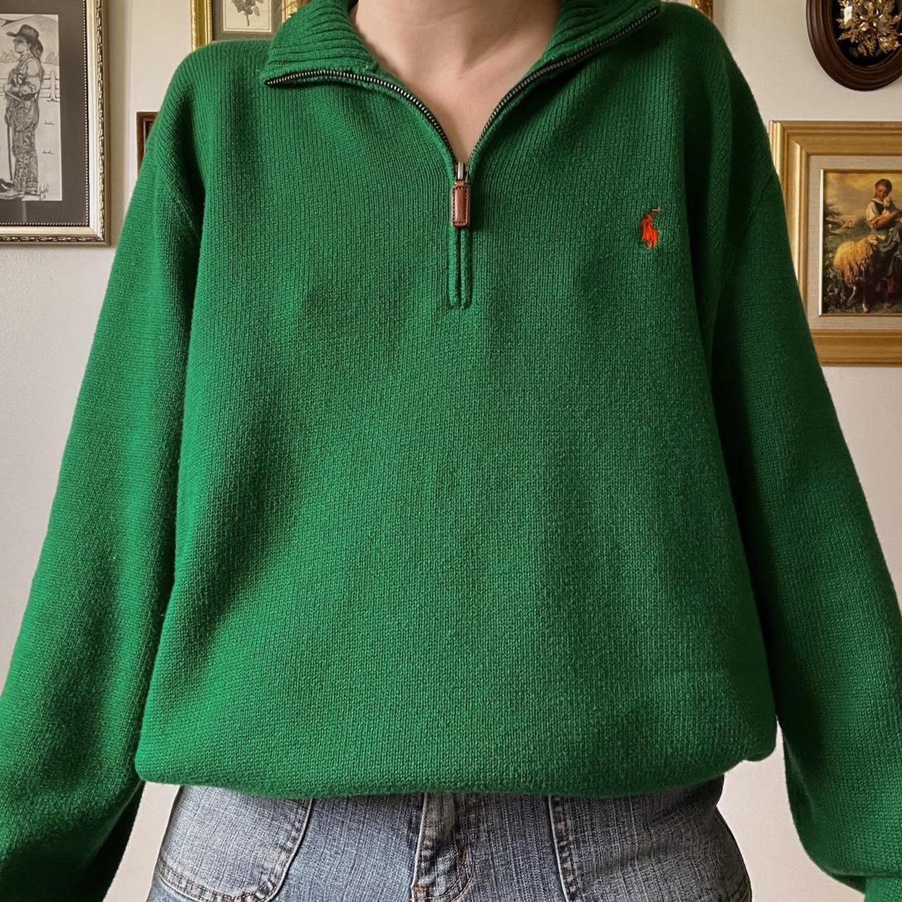 Lush green knit sweater (XXL)