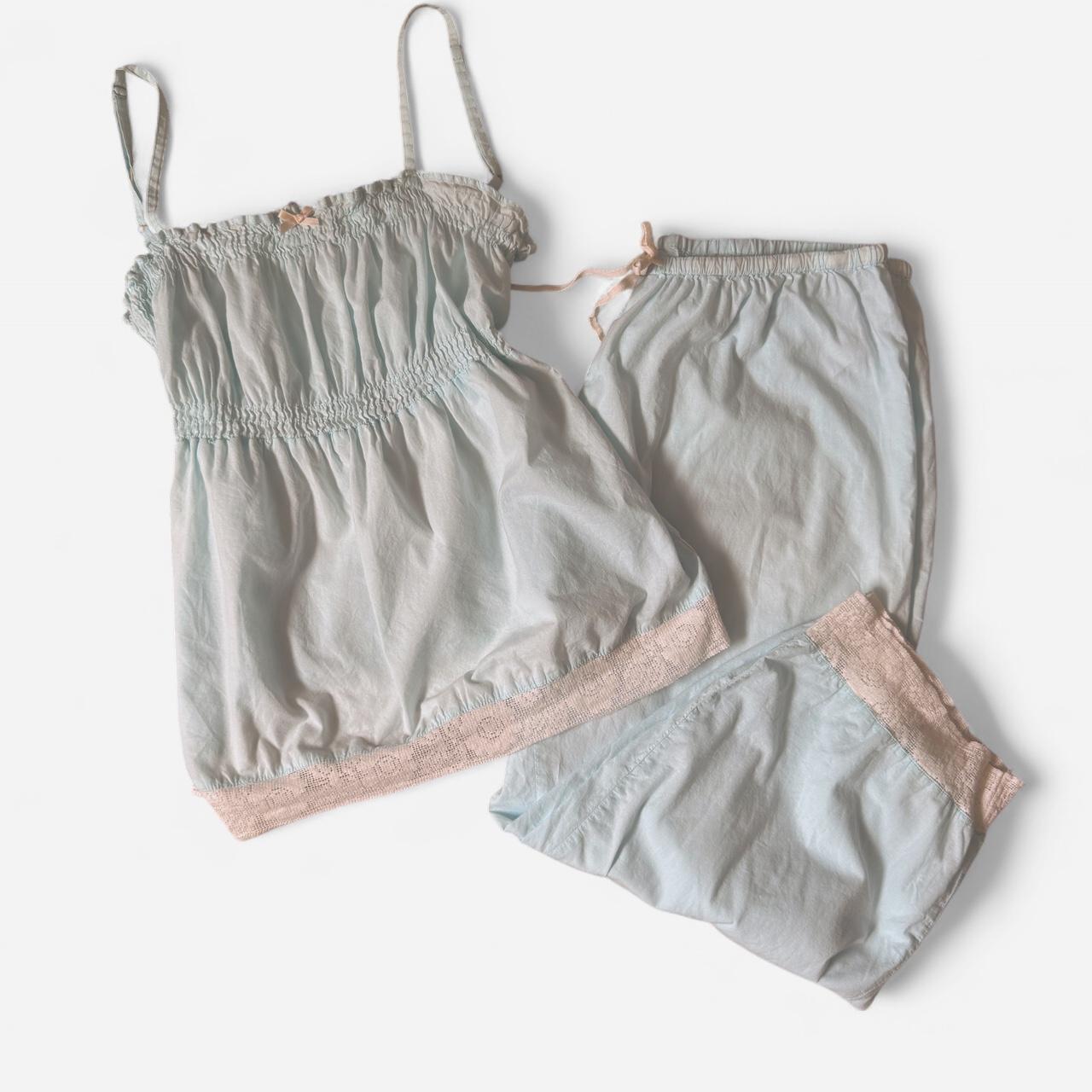 Vintage lace cotton set (L)