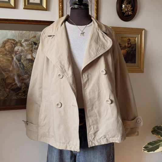Tan pea coat (S/M)