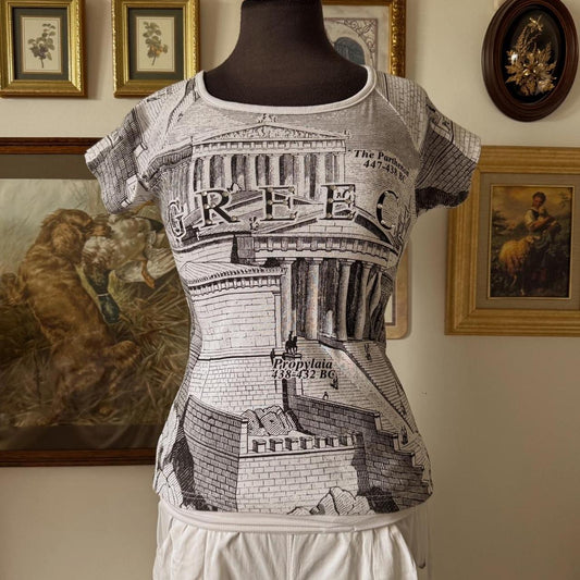 Vintage Greece baby tee (M)