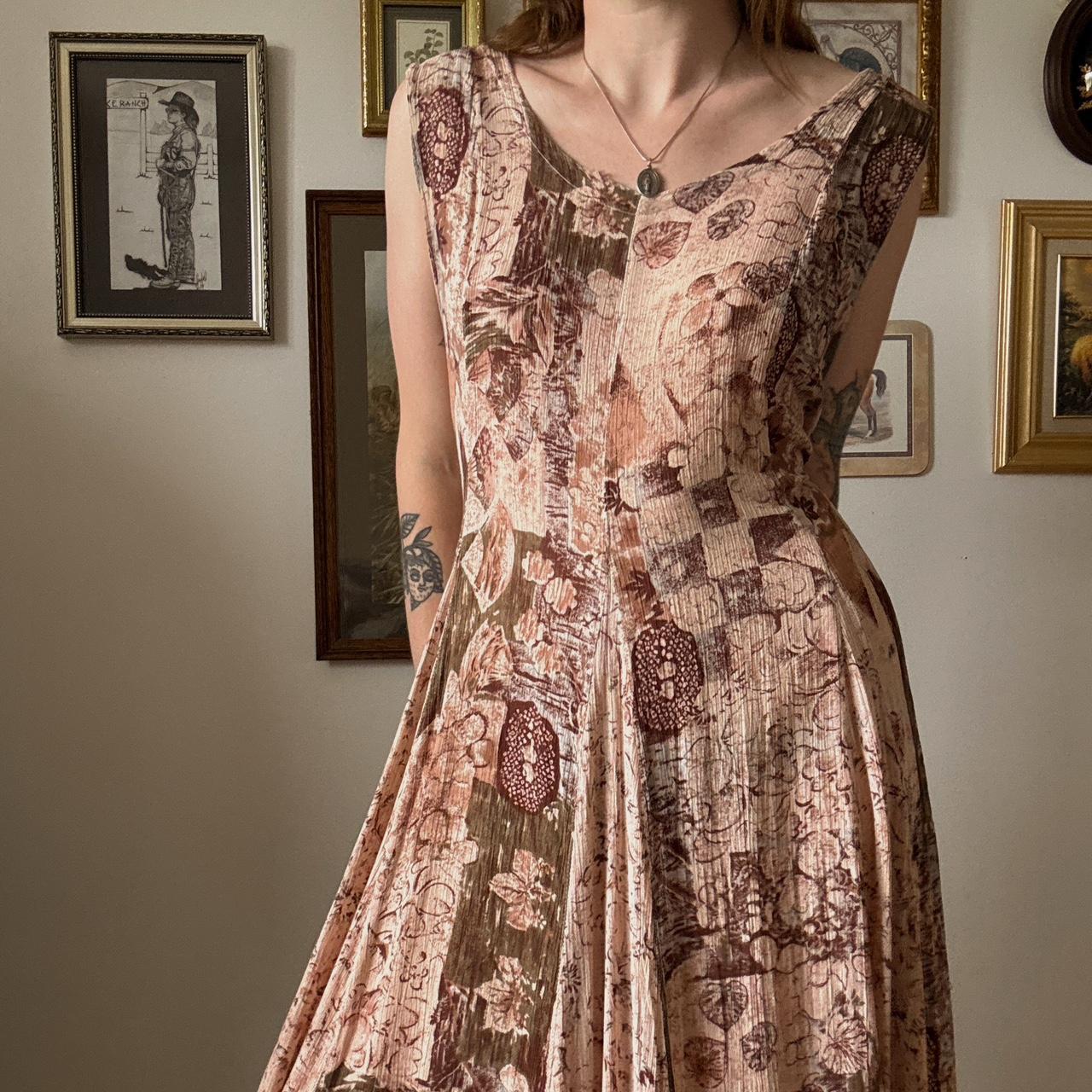 Boho fall maxi dress (XL)