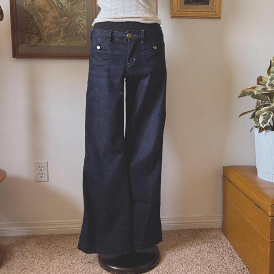 Low rise flare jeans (6)
