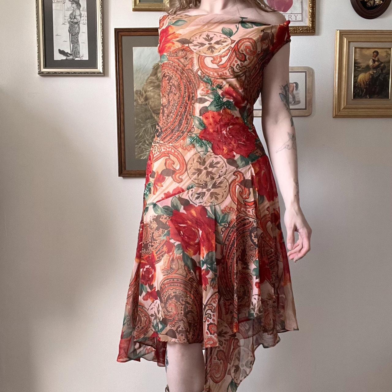 Y2K floral fairy dress (L)