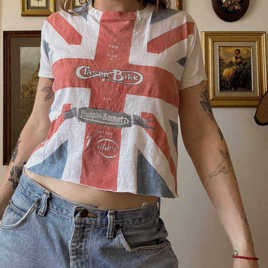 Vintage biker baby tee (S/M)