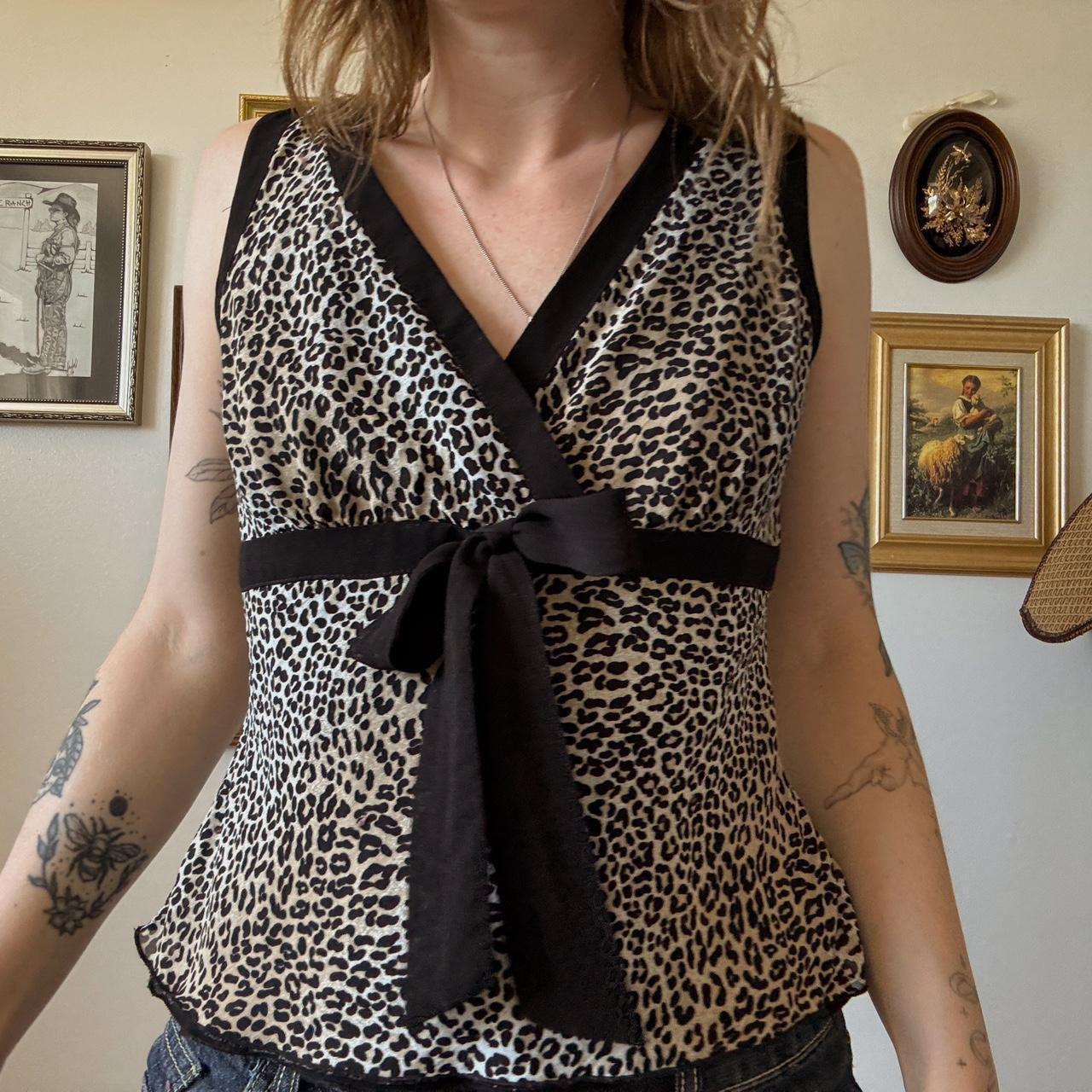 Leopard babydoll tank (M)