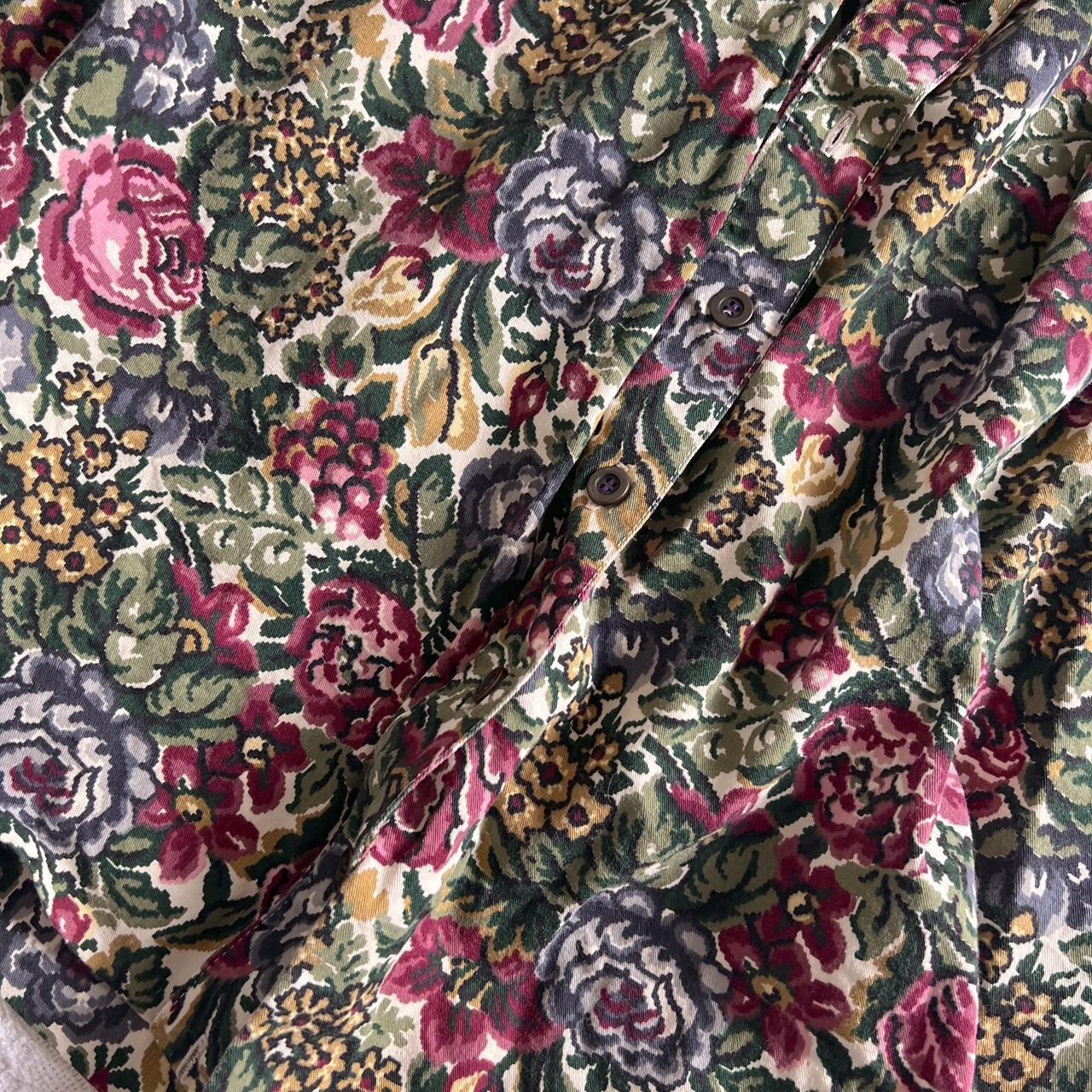 Vintage floral midi skirt (30")