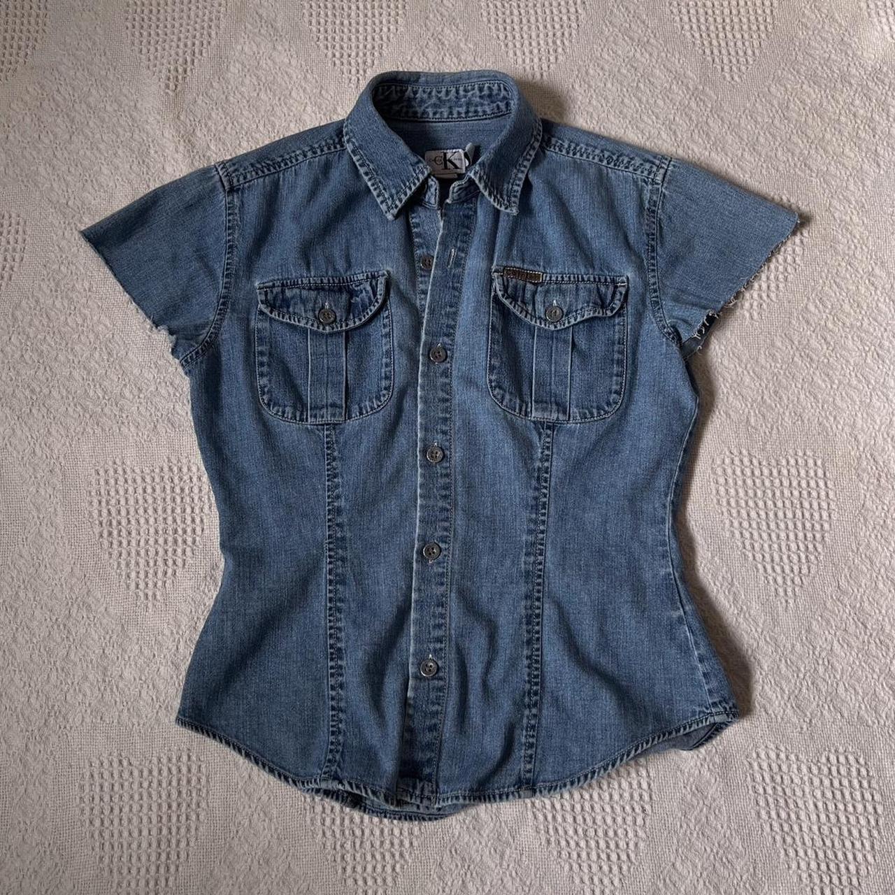 Denim baby tee (S)