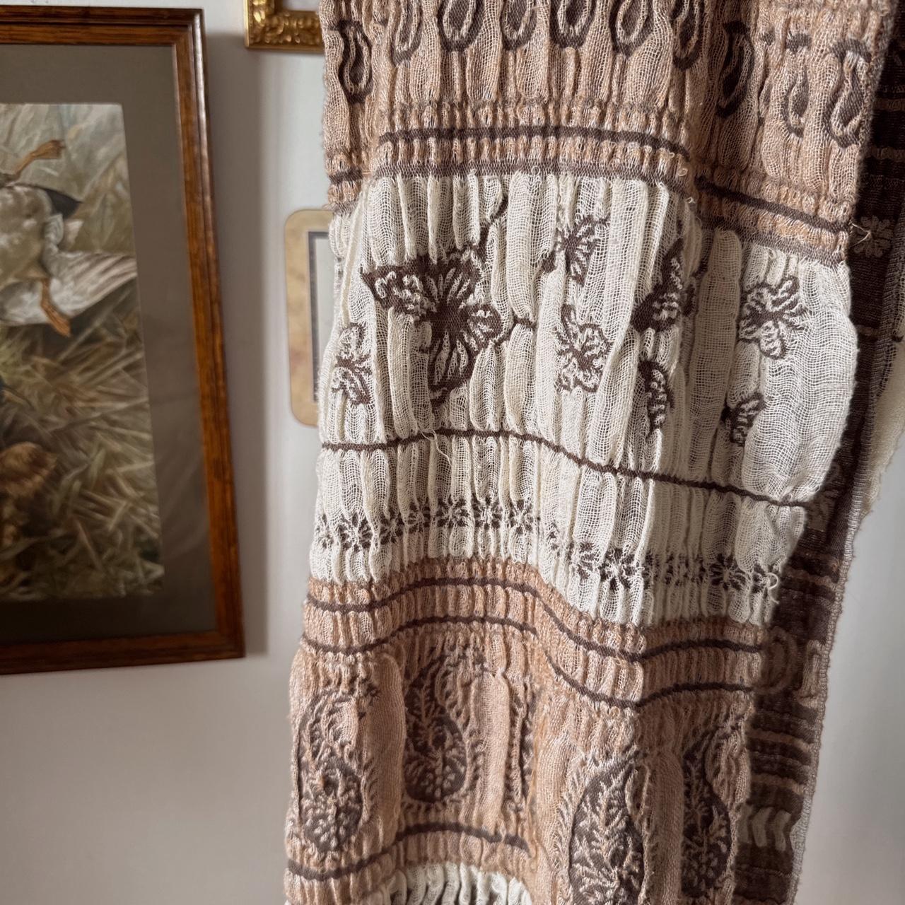 Cream butterfly scarf