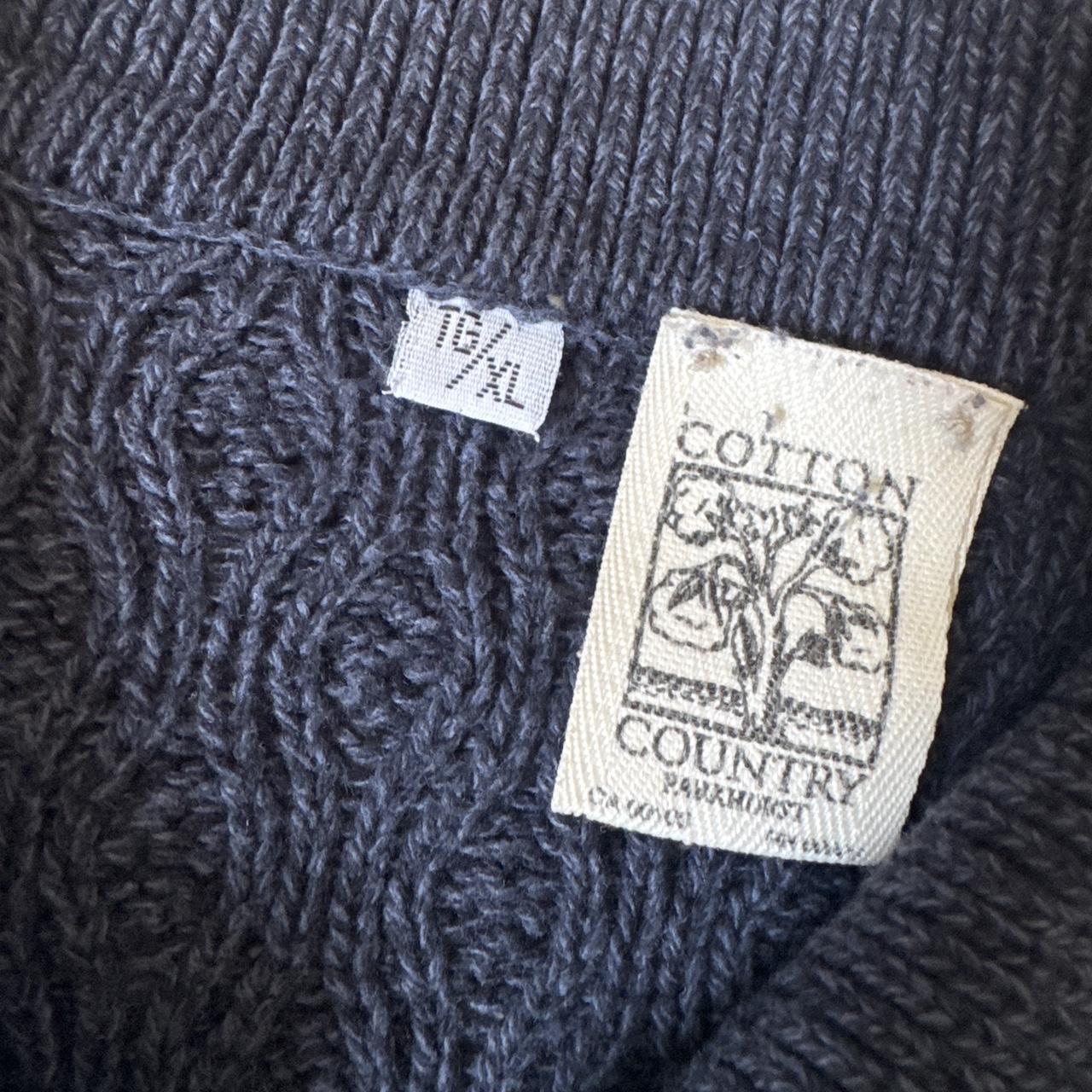 90s navy knit cardigan (XL)