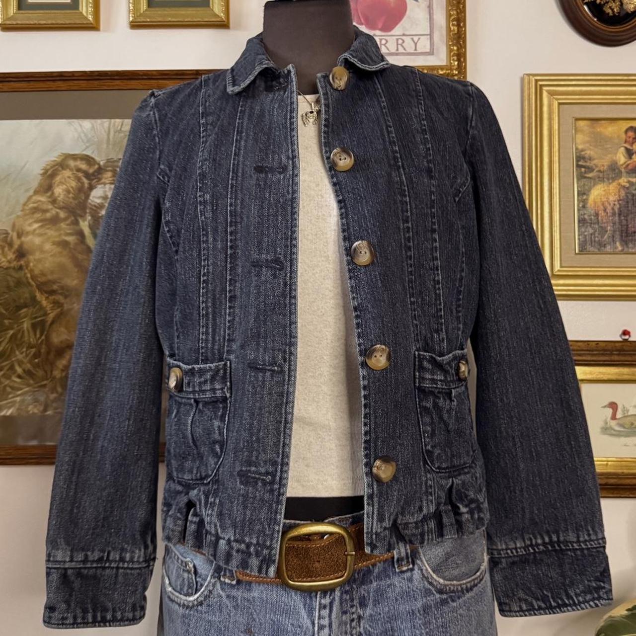 Dark wash denim jacket (S)