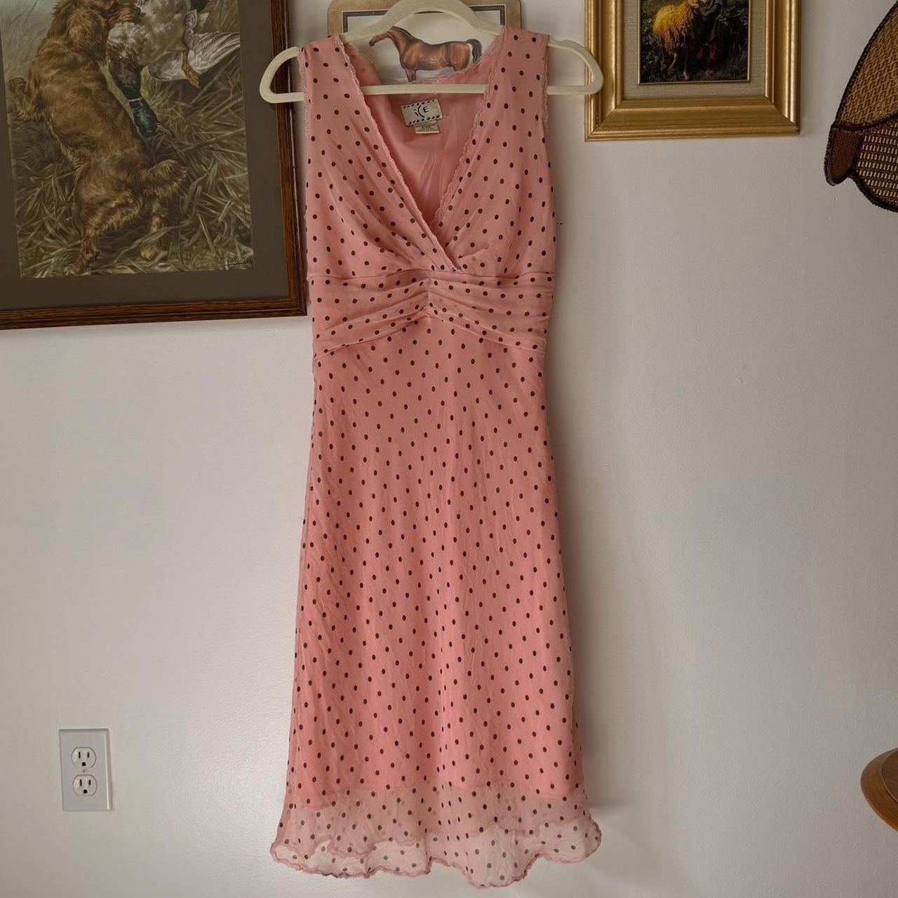 Pink polkadot dress (4)