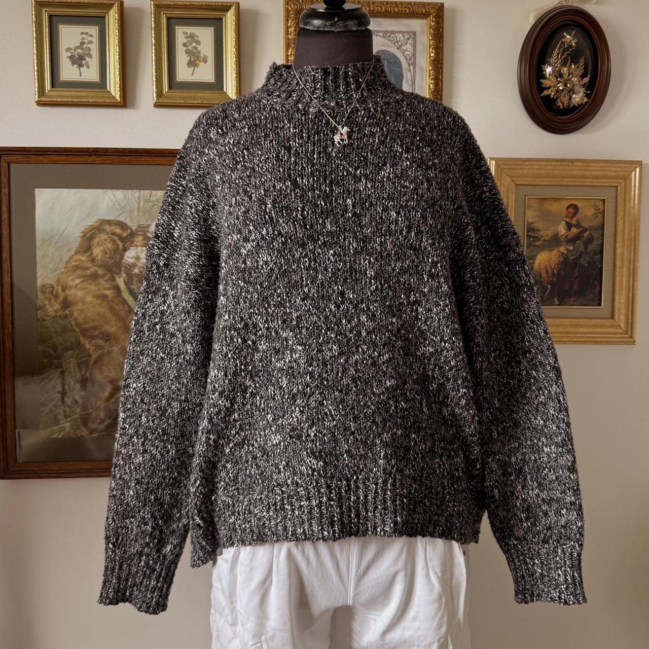 Grey slouchy knit sweater (M)