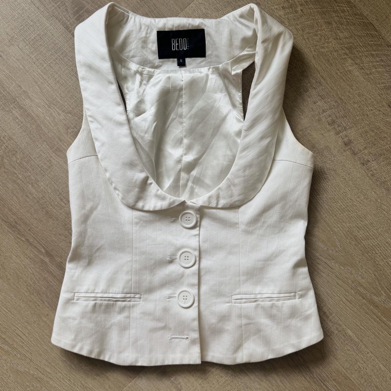 White y2k vest top (S)