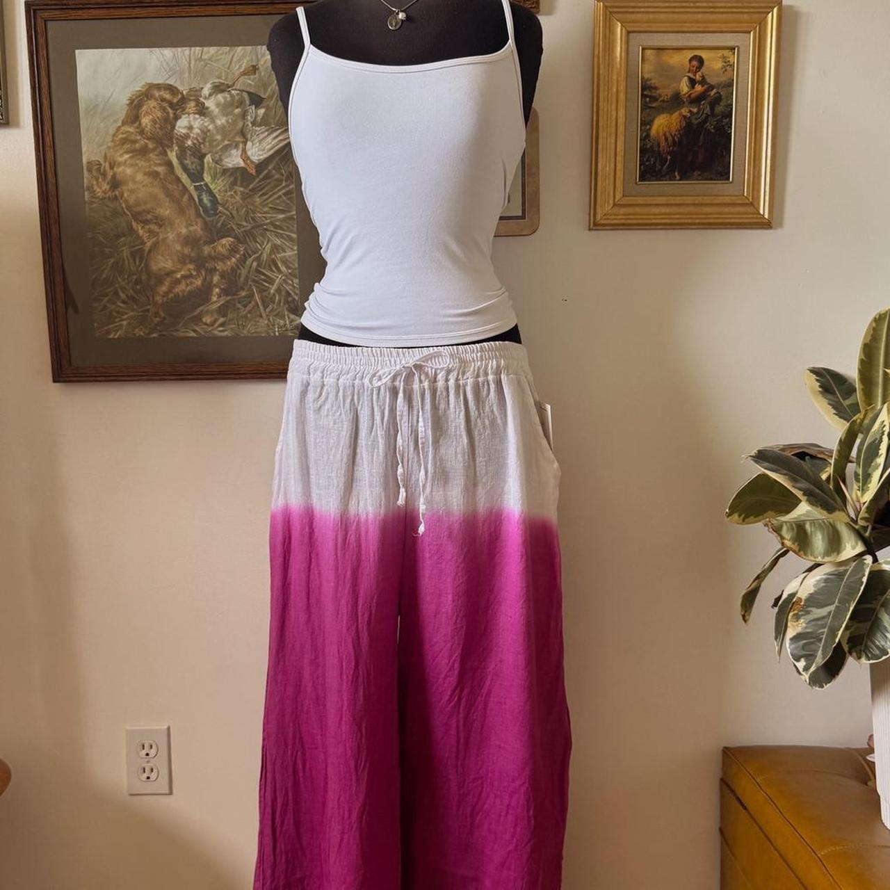 Wide leg linen pants (M/L)