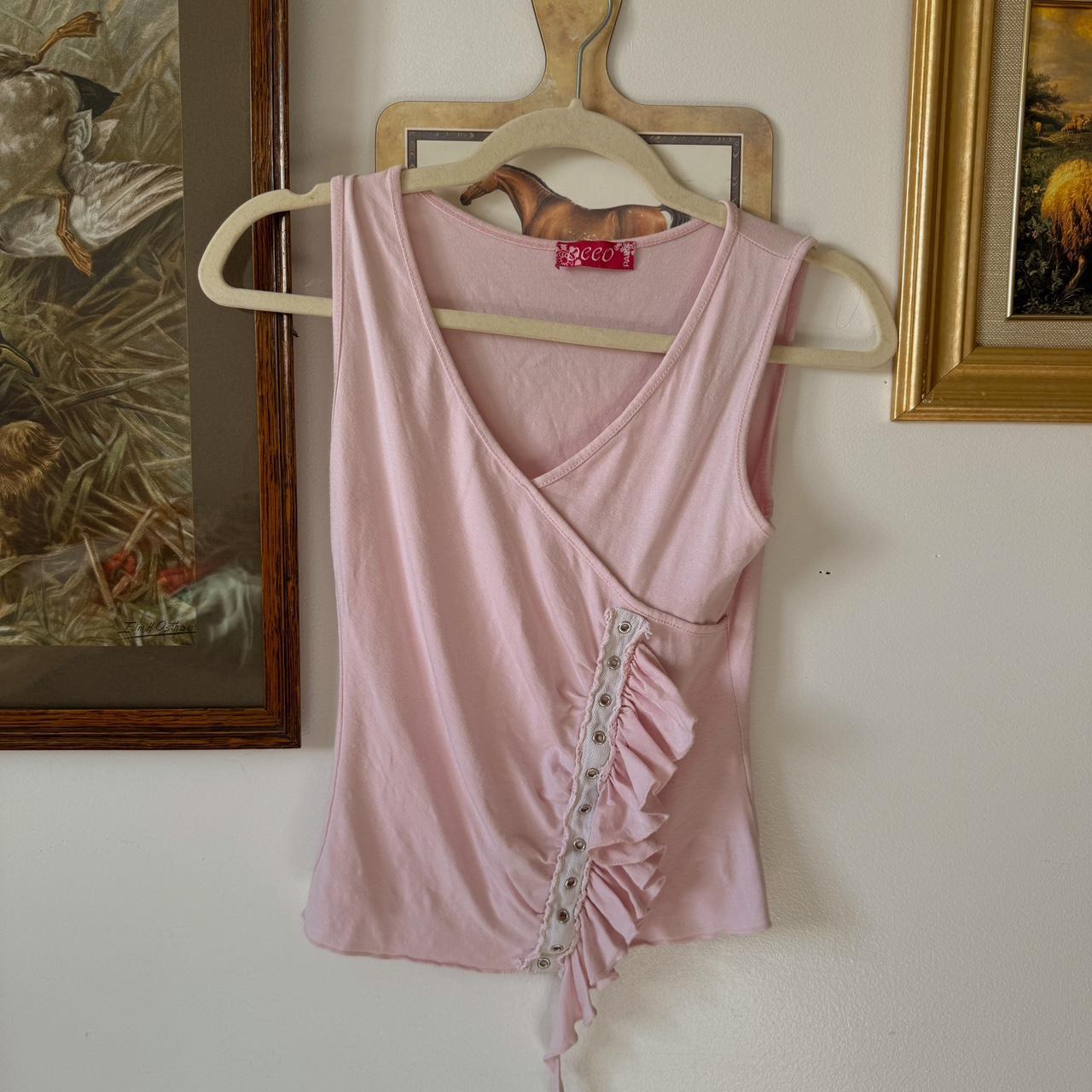 Pink ruffle fairy tank (S)