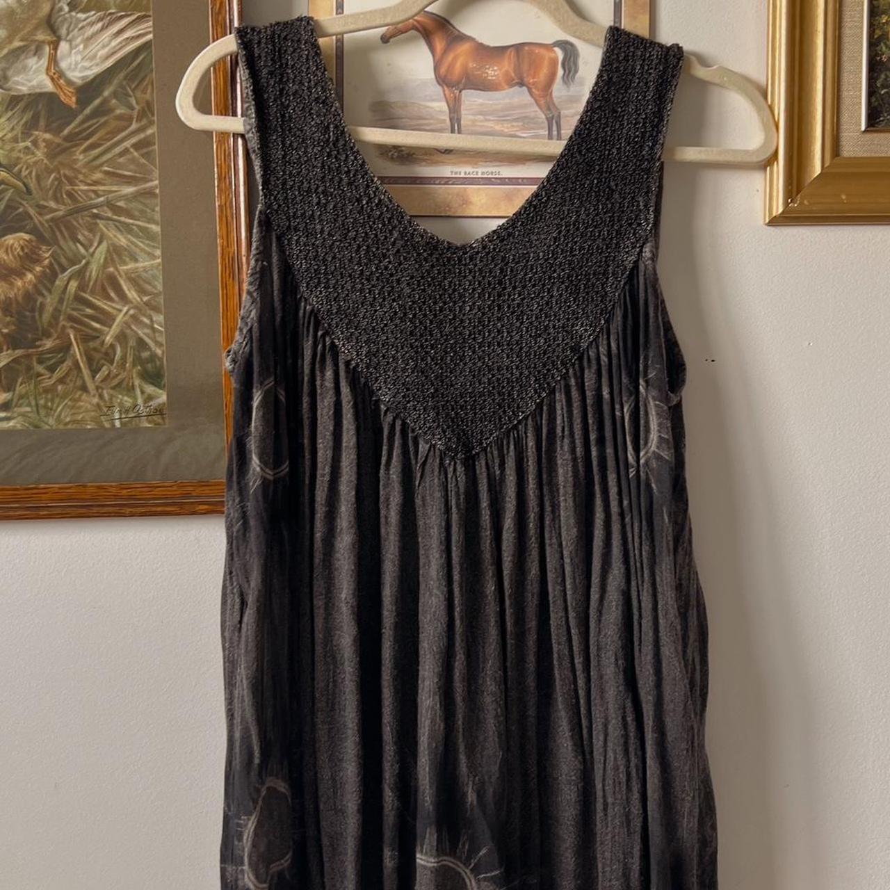 Black sun faded maxi dress (M/L)