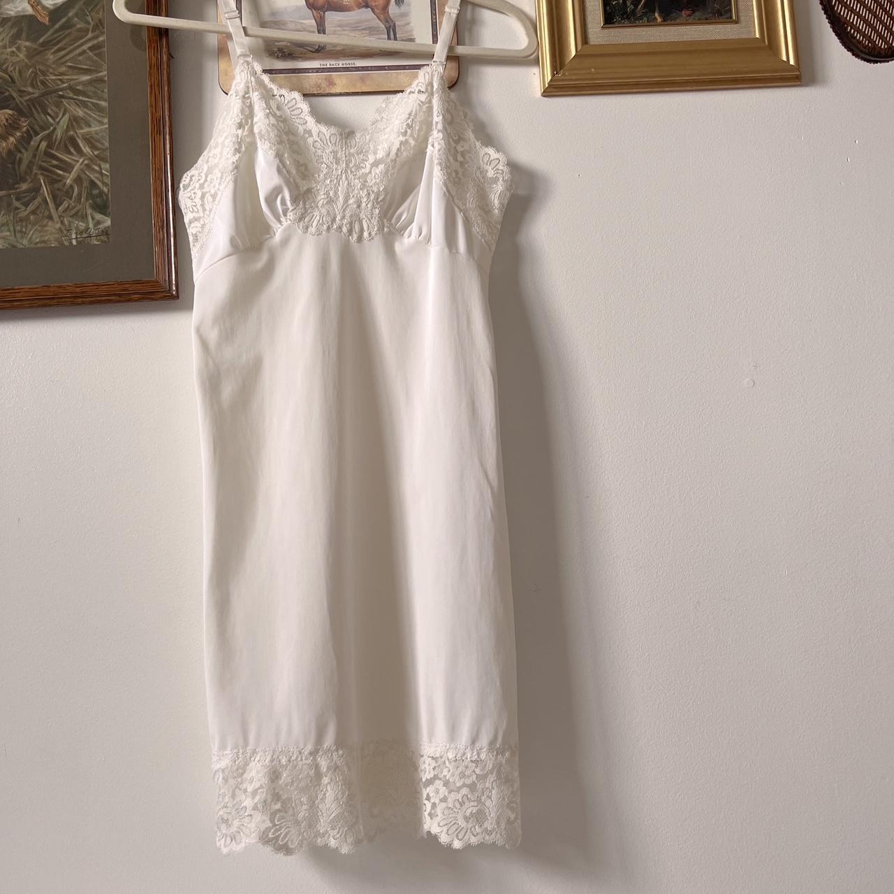 White lace mini slip (S)