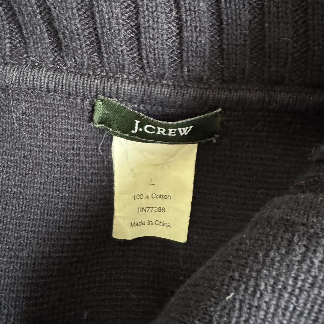 Navy cotton knit peacoat cardigan (S)