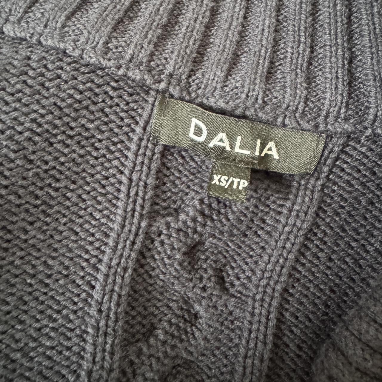 Y2K navy knit long cardigan (XS)