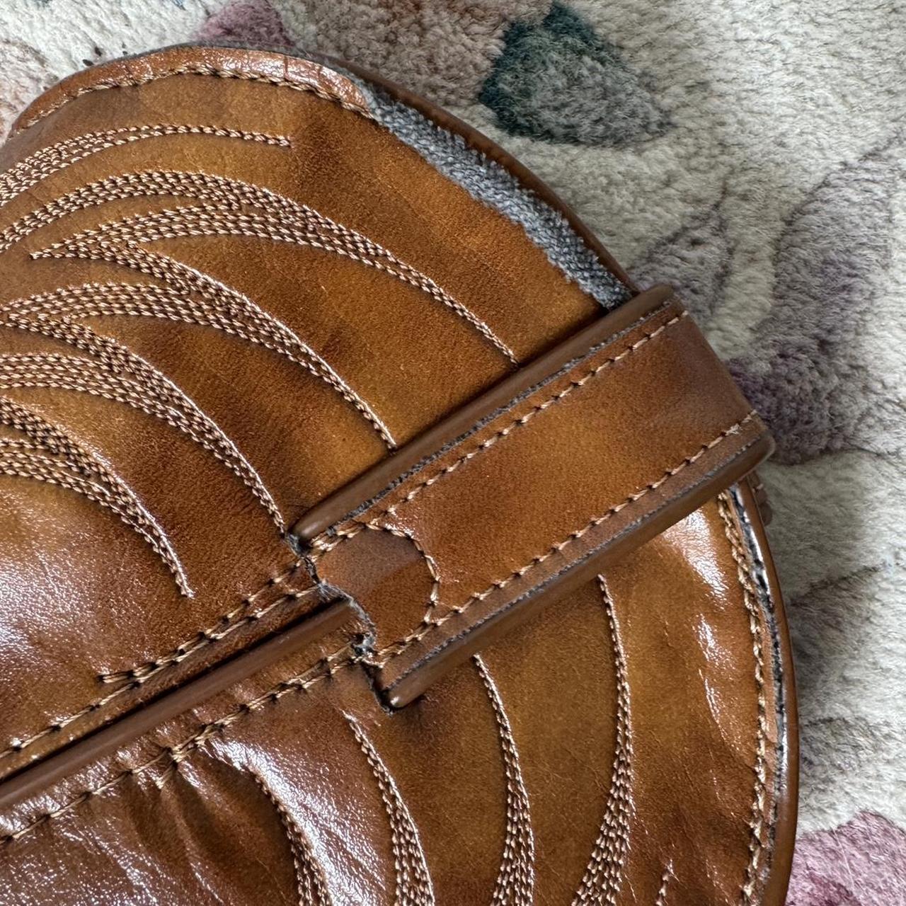 Brown leather cowboy boots (6)