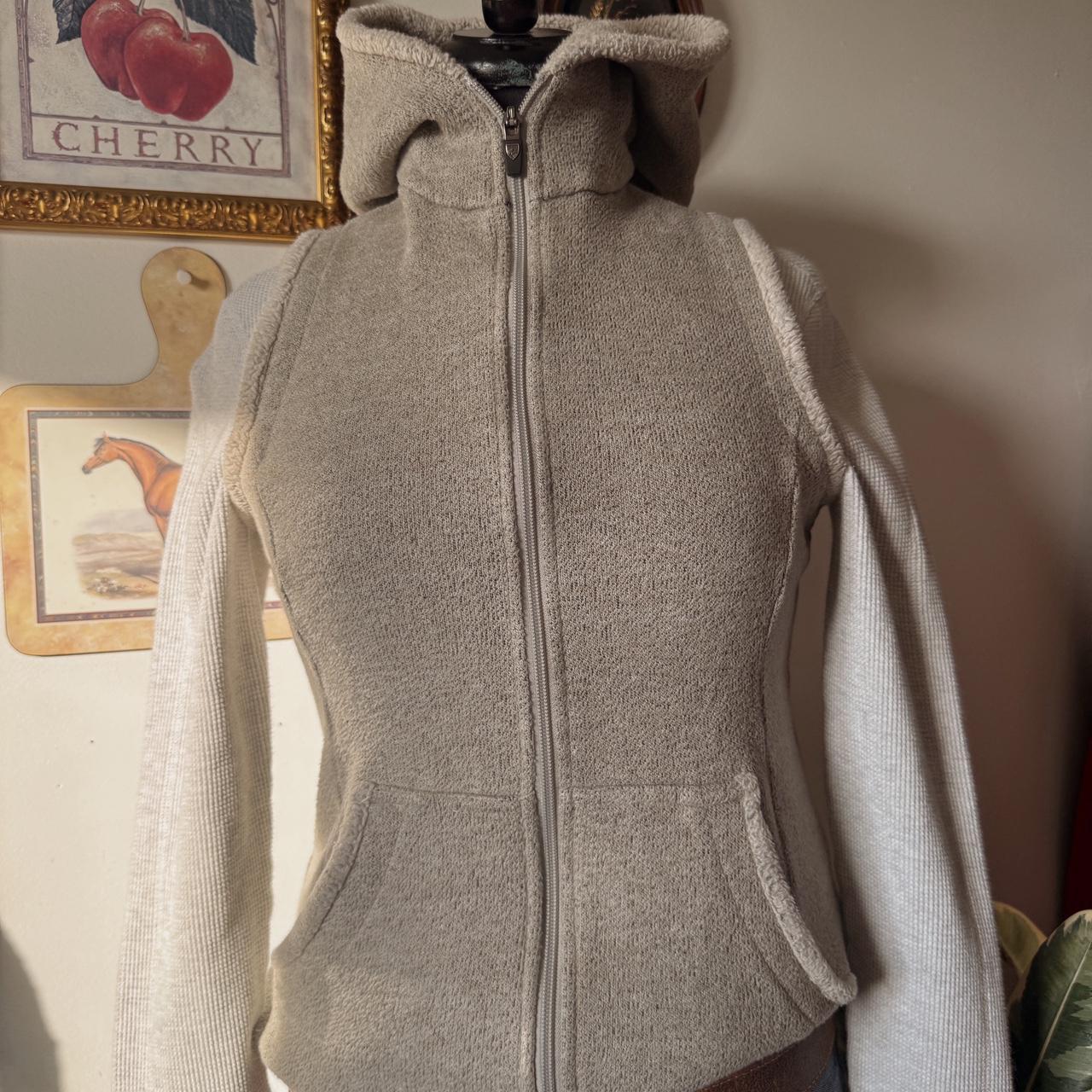 Soft fleece lined zip up vest (S)