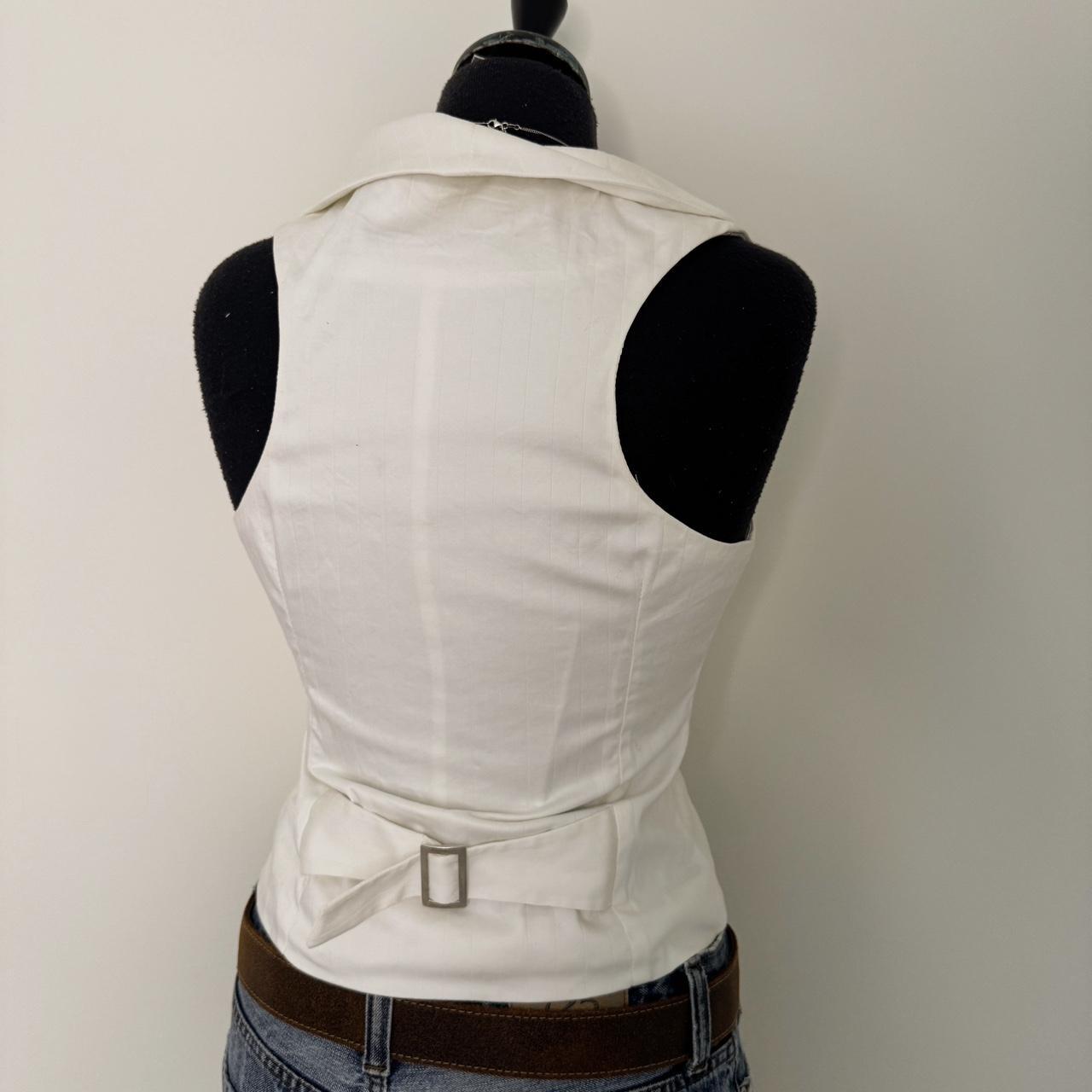 White y2k vest top (S)