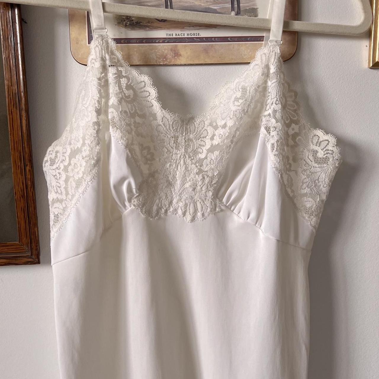 White lace mini slip (S)