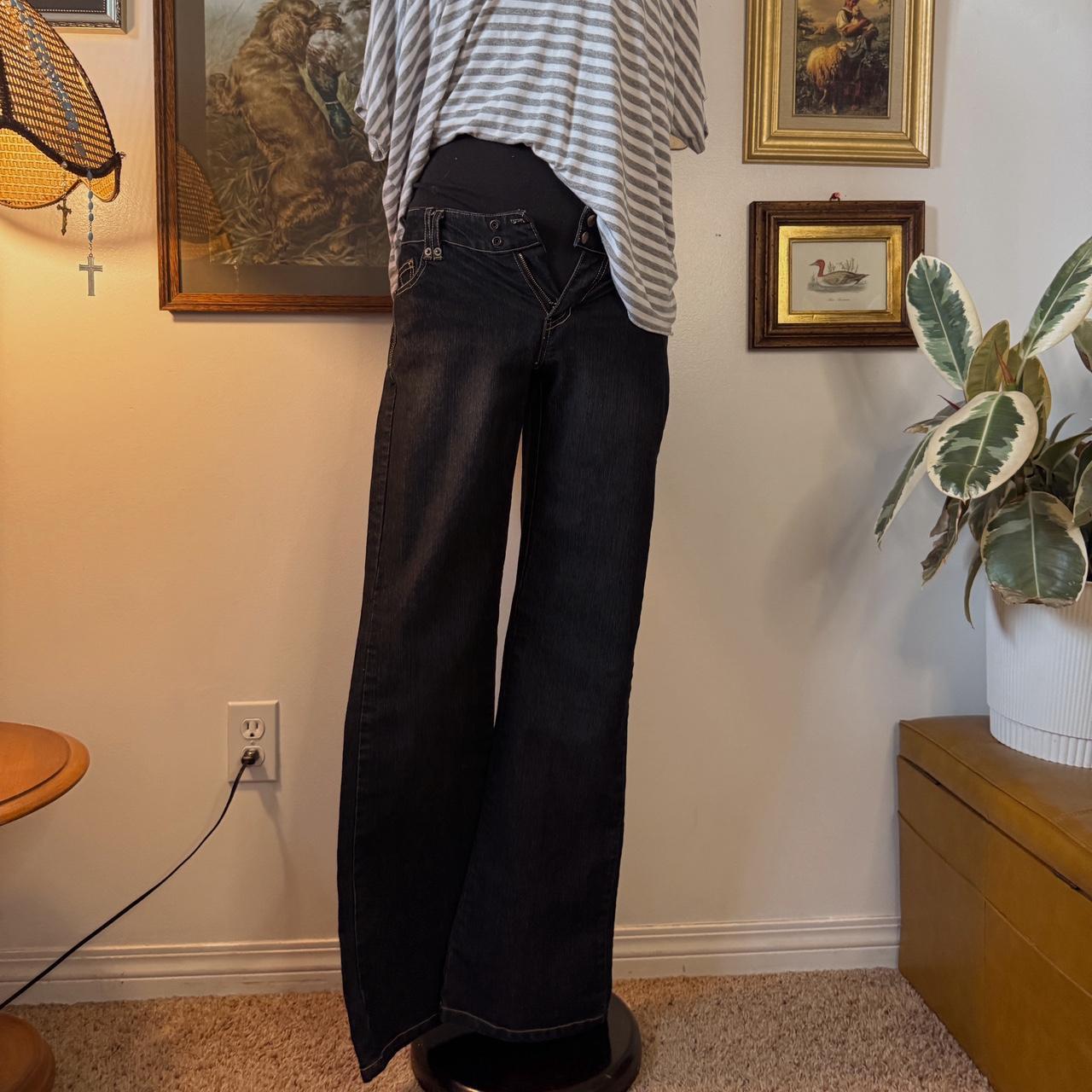 Y2K low rise bootcut jeans (S)