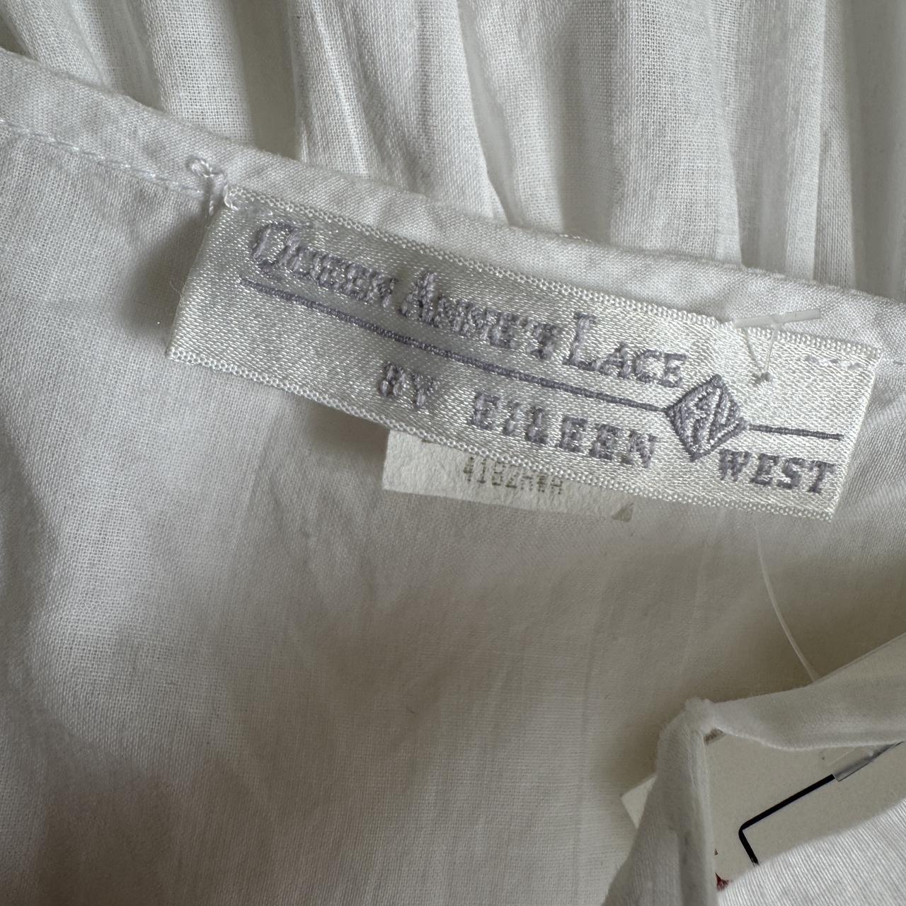 White cotton maxi dress (M)