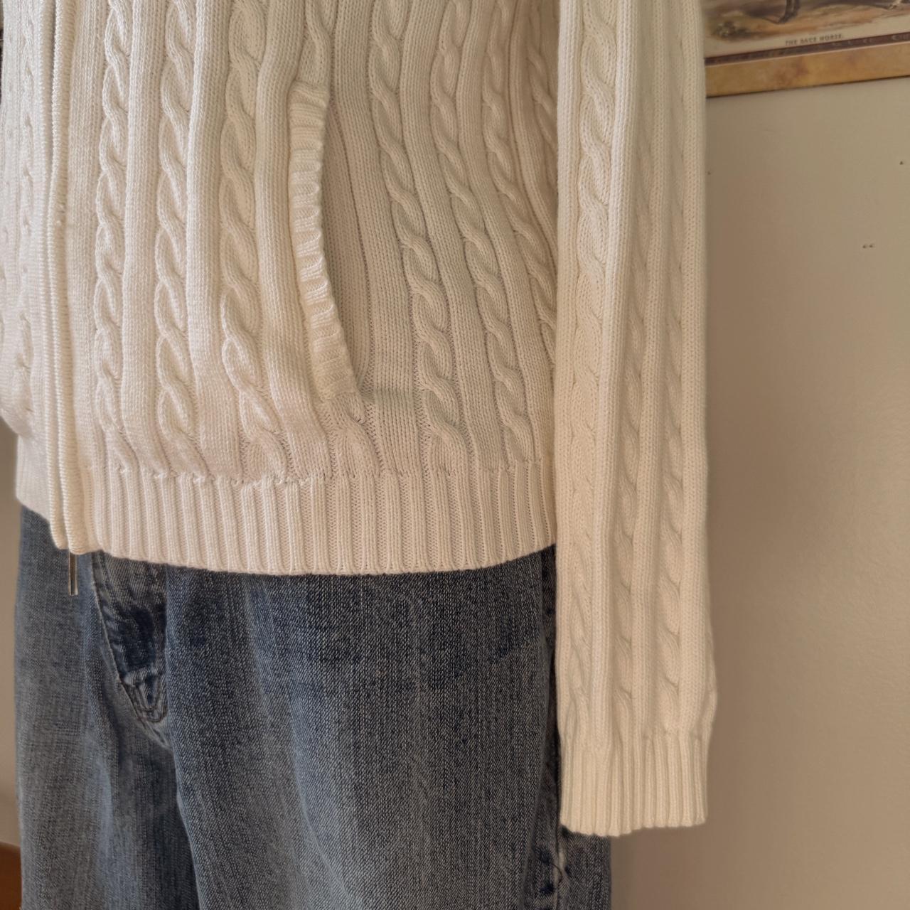 White Ralph Lauren cable knit (S)